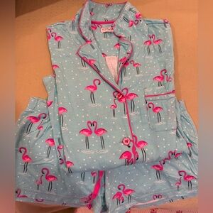 PJ Salvage Flamingo Short Set